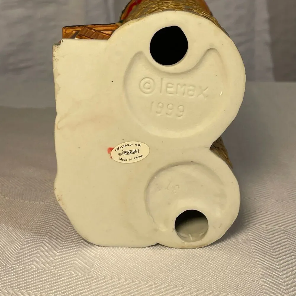 Lemax 1999 Silo #94381 Christmas Village Farm Porcelain Retired w/ Box(c25-926-1